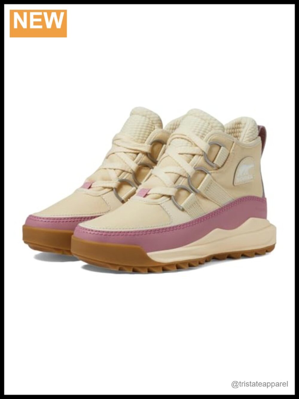 Waterproof Canvas Leather Overlays Ankle Boots Insulated Fleece Lining Lace Up
